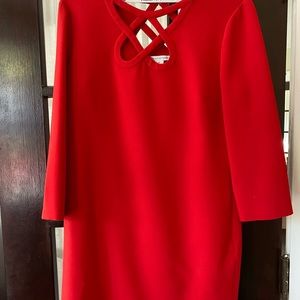 Classic red cocktail dress